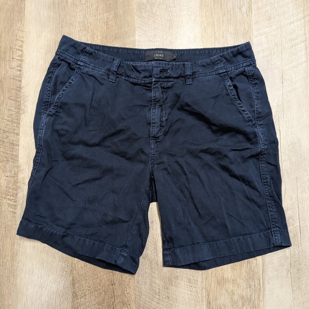 J. Crew Navy Blue Chino Bermuda Shorts Size 4